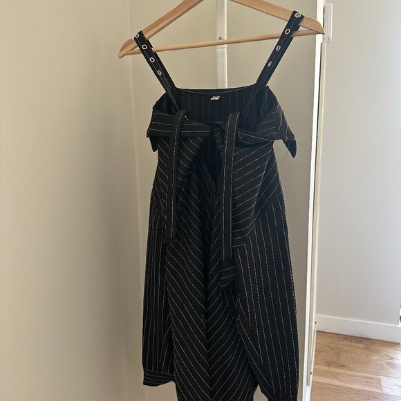 Off-the-shoulder pin-striped korean style top - Picture 3 of 4